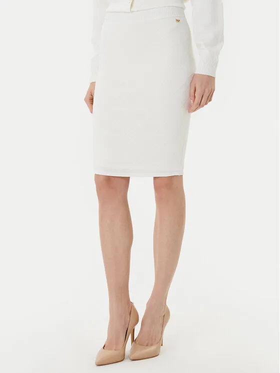 Midirock · Weiß · Midi