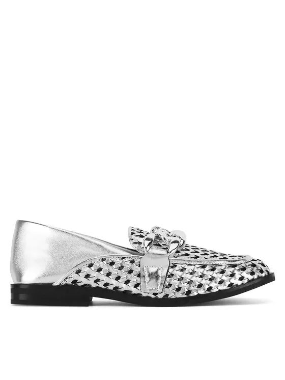 Mokassins · Silberfarben