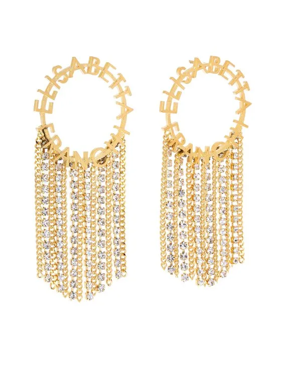 Ohrringe · Goldfarben · Messing, Glas