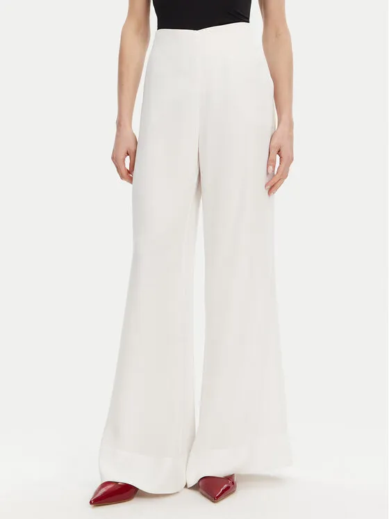 Palazzohose · Weiß · Regular Fit