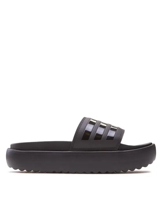 Pantoletten · Adilette Platform Slides HQ6179 · Schwarz
