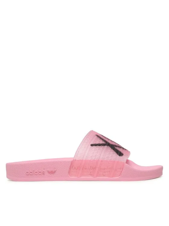 Pantoletten · Adilette x André Saraiva Slides HQ6856 · Rosa