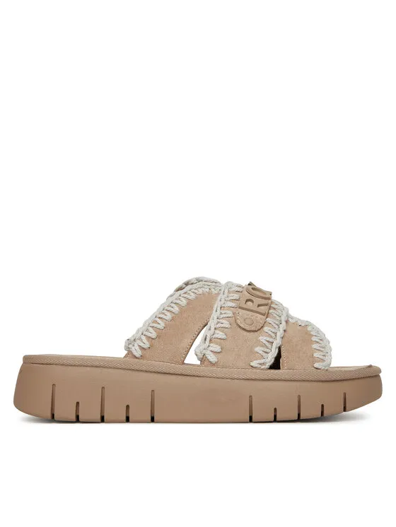 Pantoletten · Beige