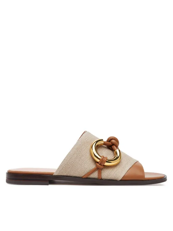 Pantoletten · Beige