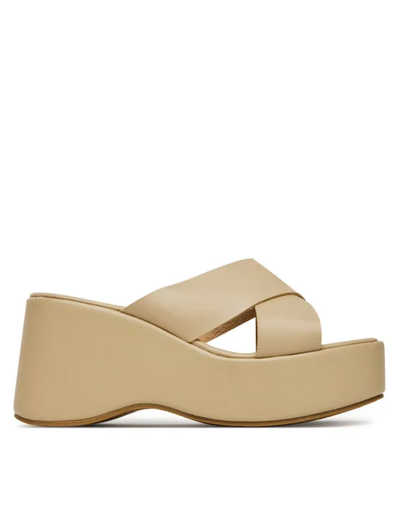 Pantoletten · Beige