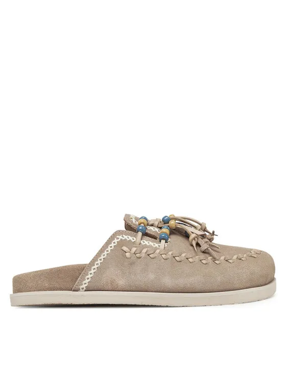 Pantoletten · Beige