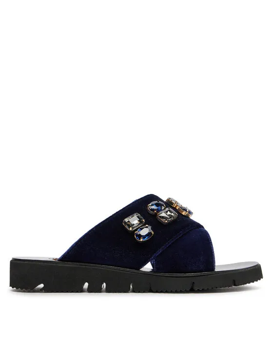 Pantoletten · Dunkelblau