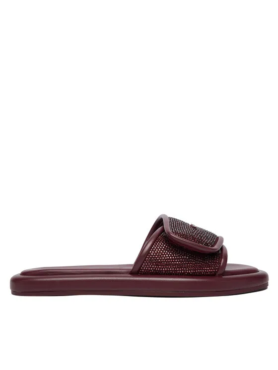 Pantoletten · Dunkelrot