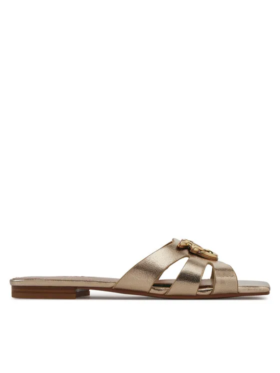 Pantoletten · Goldfarben