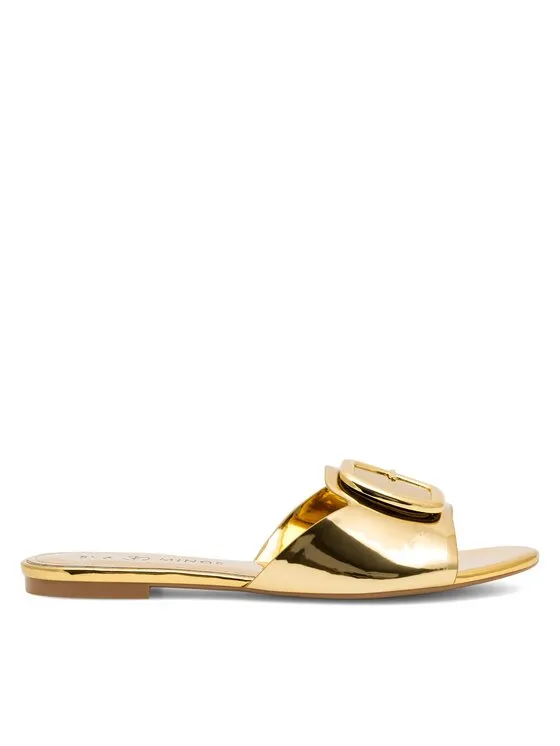 Pantoletten · Goldfarben