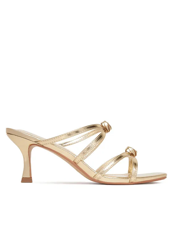 Pantoletten · Goldfarben