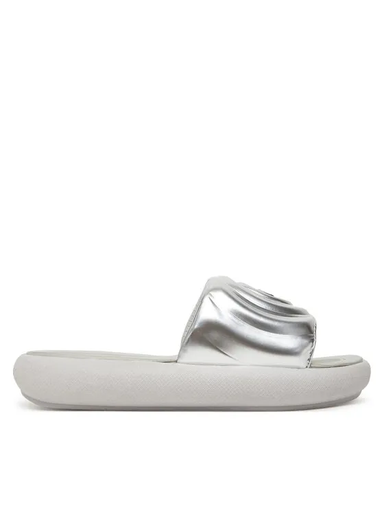 Pantoletten · Silberfarben