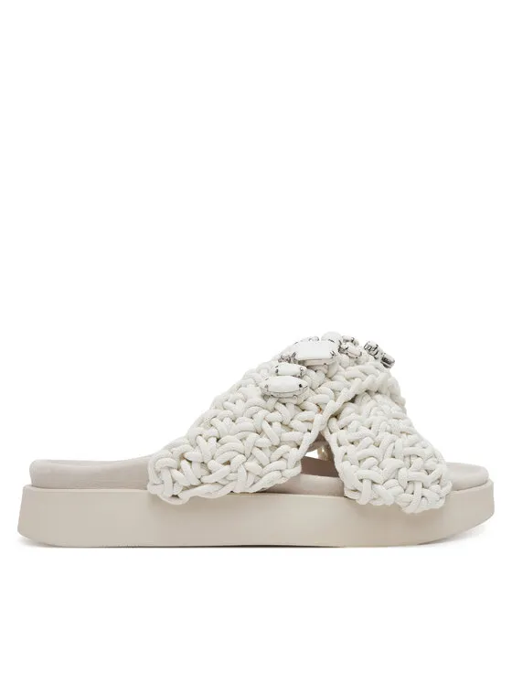 Pantoletten · Weiß