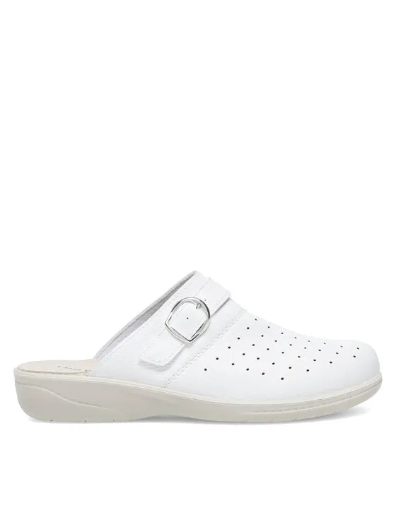 Pantoletten · Weiß