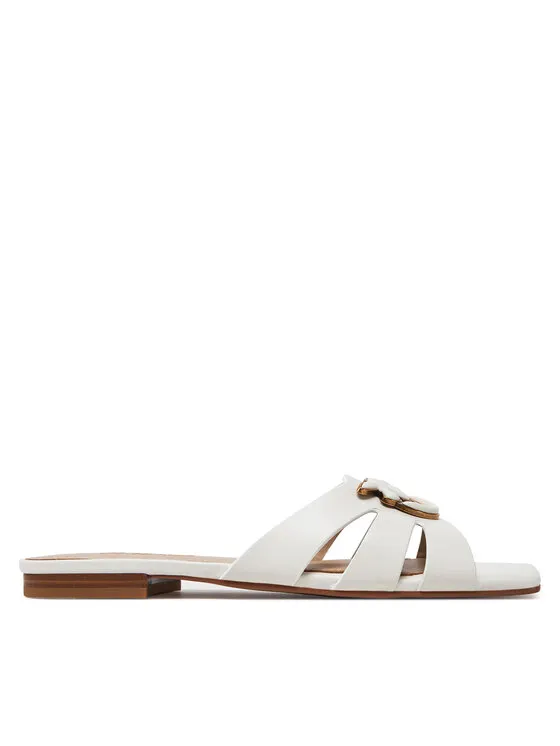 Pantoletten · Weiß