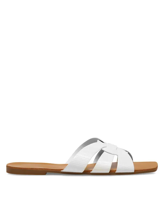 Pantoletten · Weiß