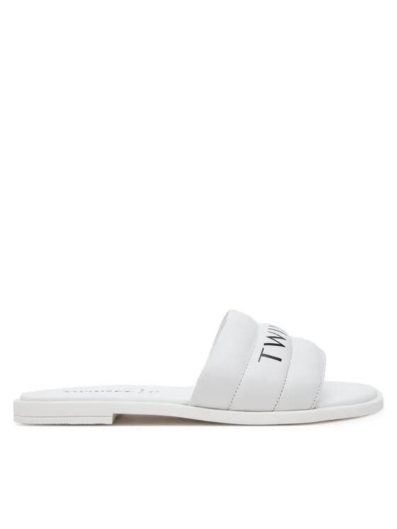 Pantoletten · Weiß