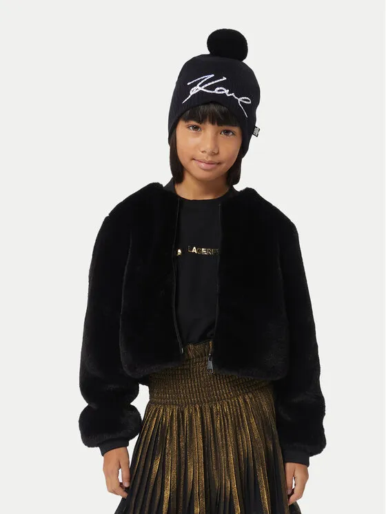 Pelzmantel · Schwarz