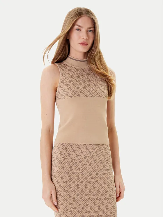 Pullover · Beige · Slim Fit