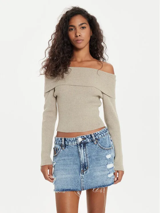 Pullover · Beige · Slim Fit