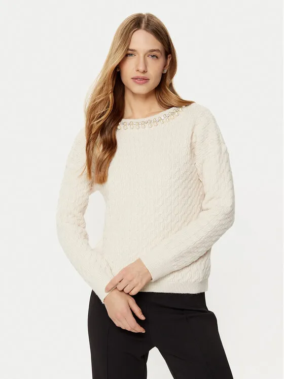 Pullover · Écru · Regular Fit