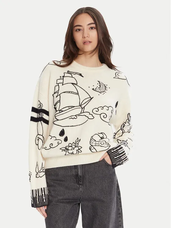 Pullover · Écru · Regular Fit