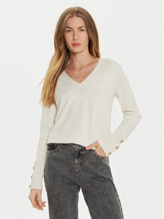 Pullover · Écru · Regular Fit