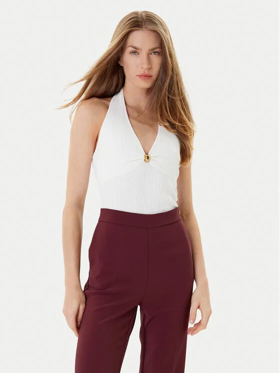 Pullover · Écru · Slim Fit