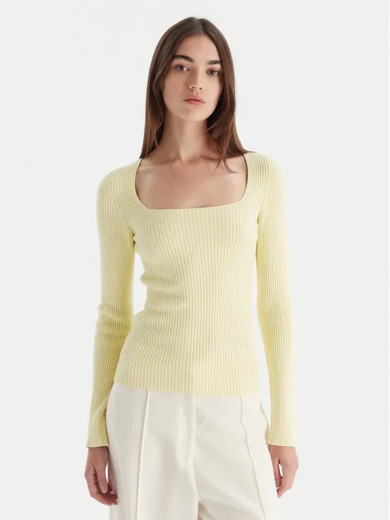 Pullover · Gelb · Slim Fit