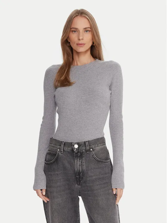 Pullover · Grau · Slim Fit