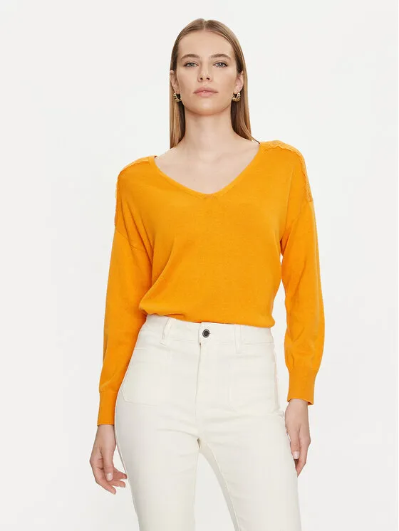 Pullover · Orange · Regular Fit