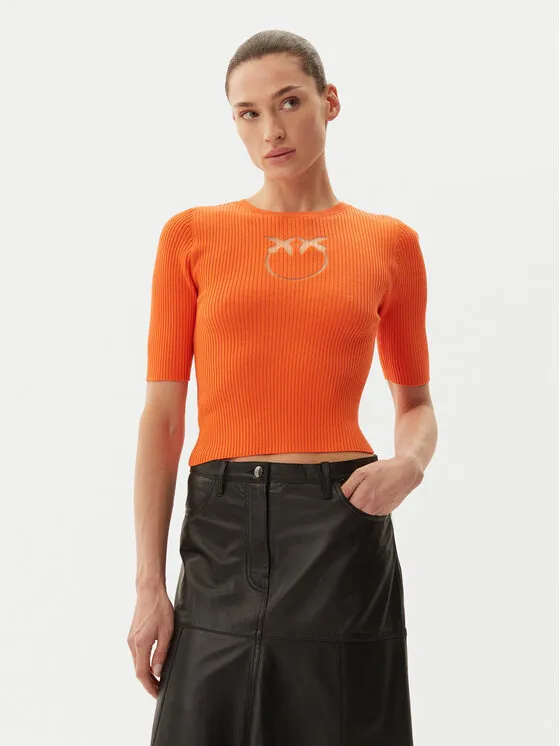 Pullover · Orange · Slim Fit