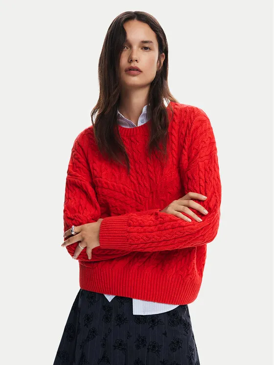 Pullover · Rot · Regular Fit