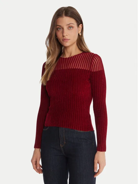 Pullover · Rot · Slim Fit