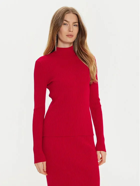 Pullover · Rot · Slim Fit