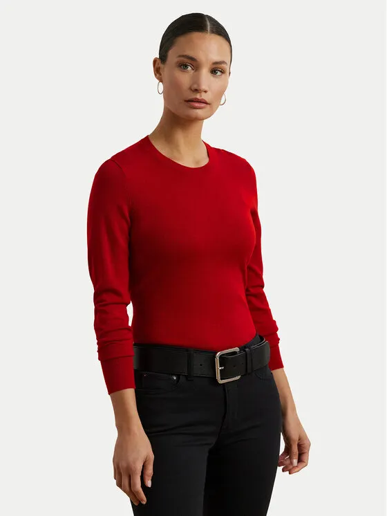 Pullover · Rot · Slim Fit