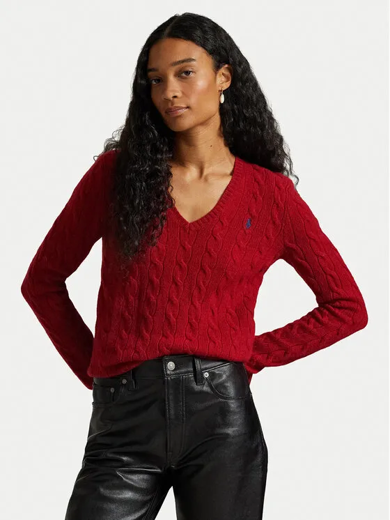 Pullover · Rot · Slim Fit