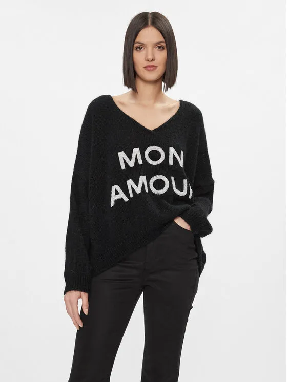 Pullover · Schwarz · Oversize