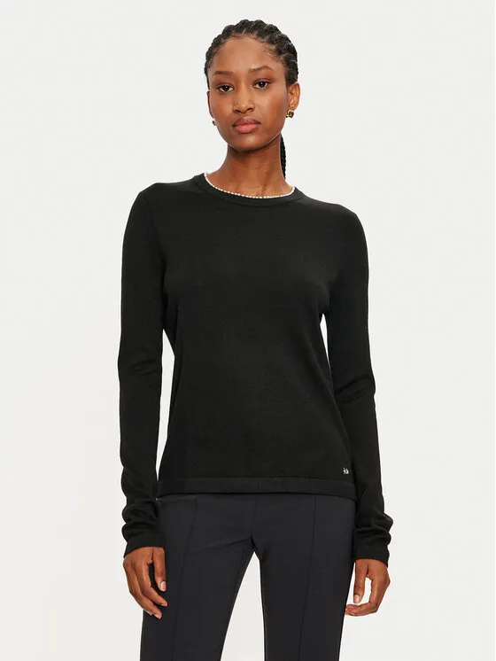 Pullover · Schwarz · Regular Fit