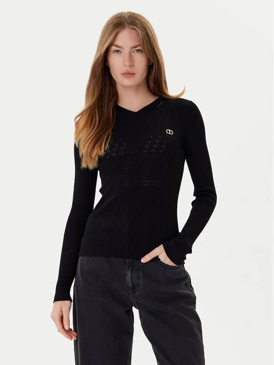 Pullover · Schwarz · Slim Fit