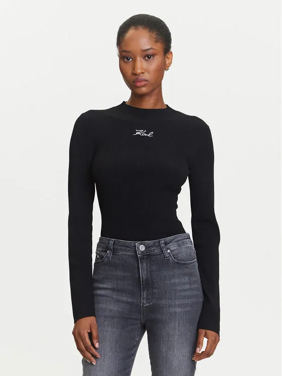 Pullover · Schwarz · Slim Fit