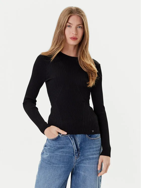 Pullover · Schwarz · Slim Fit