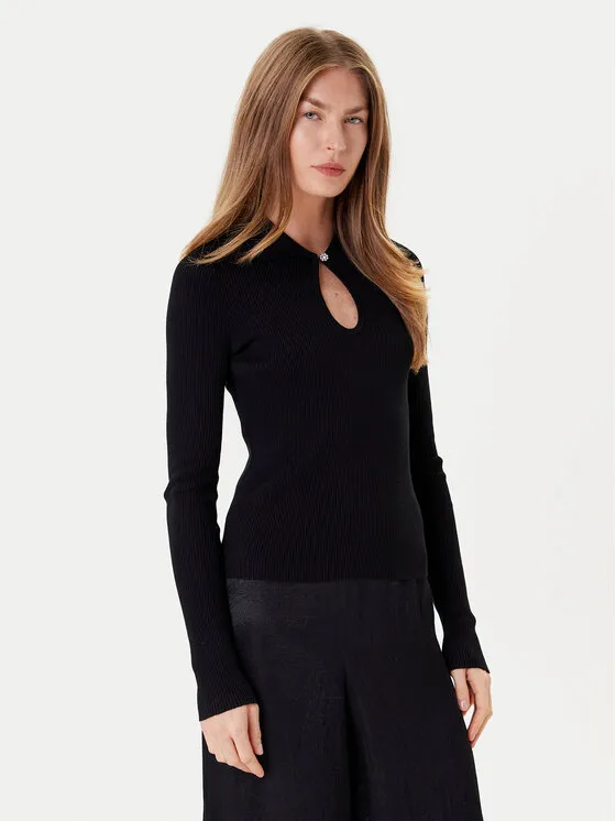 Pullover · Schwarz · Slim Fit