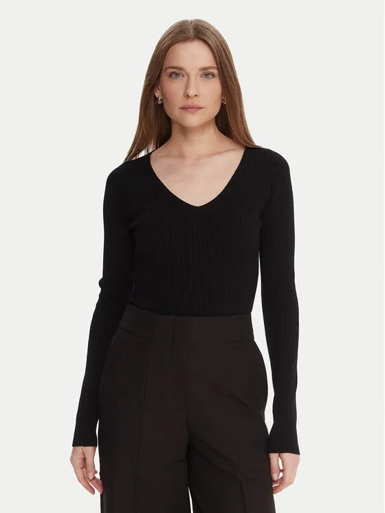 Pullover · Schwarz · Slim Fit