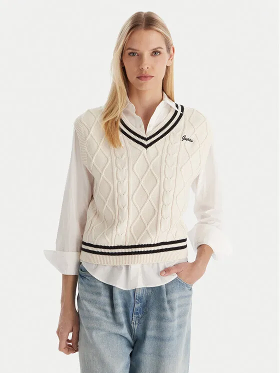 Pullover · Weiß · Regular Fit