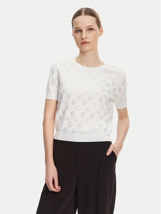 Pullover · Weiß · Regular Fit