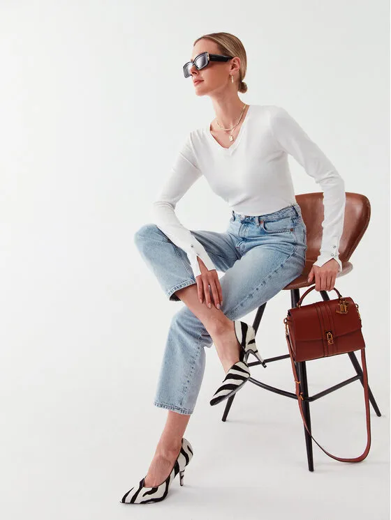 Pullover · Weiß · Regular Fit