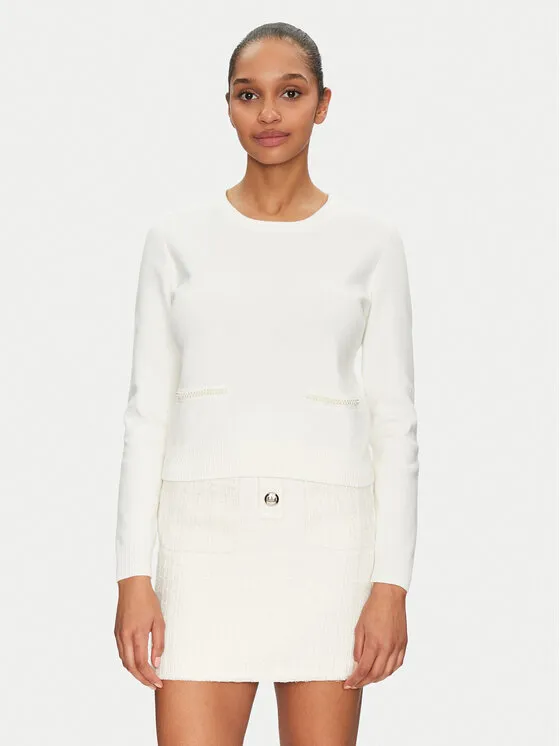 Pullover · Weiß · Regular Fit