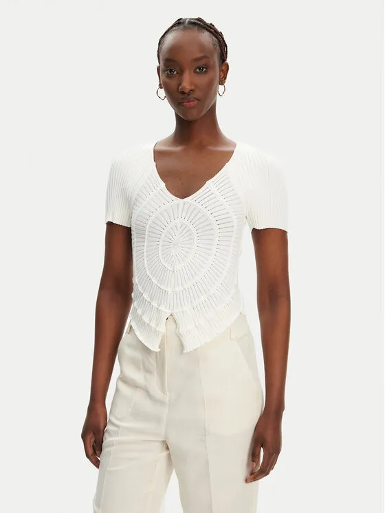 Pullover · Weiß · Regular Fit