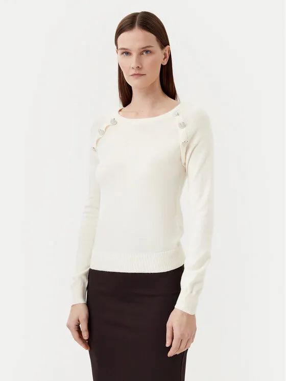 Pullover · Weiß · Regular Fit